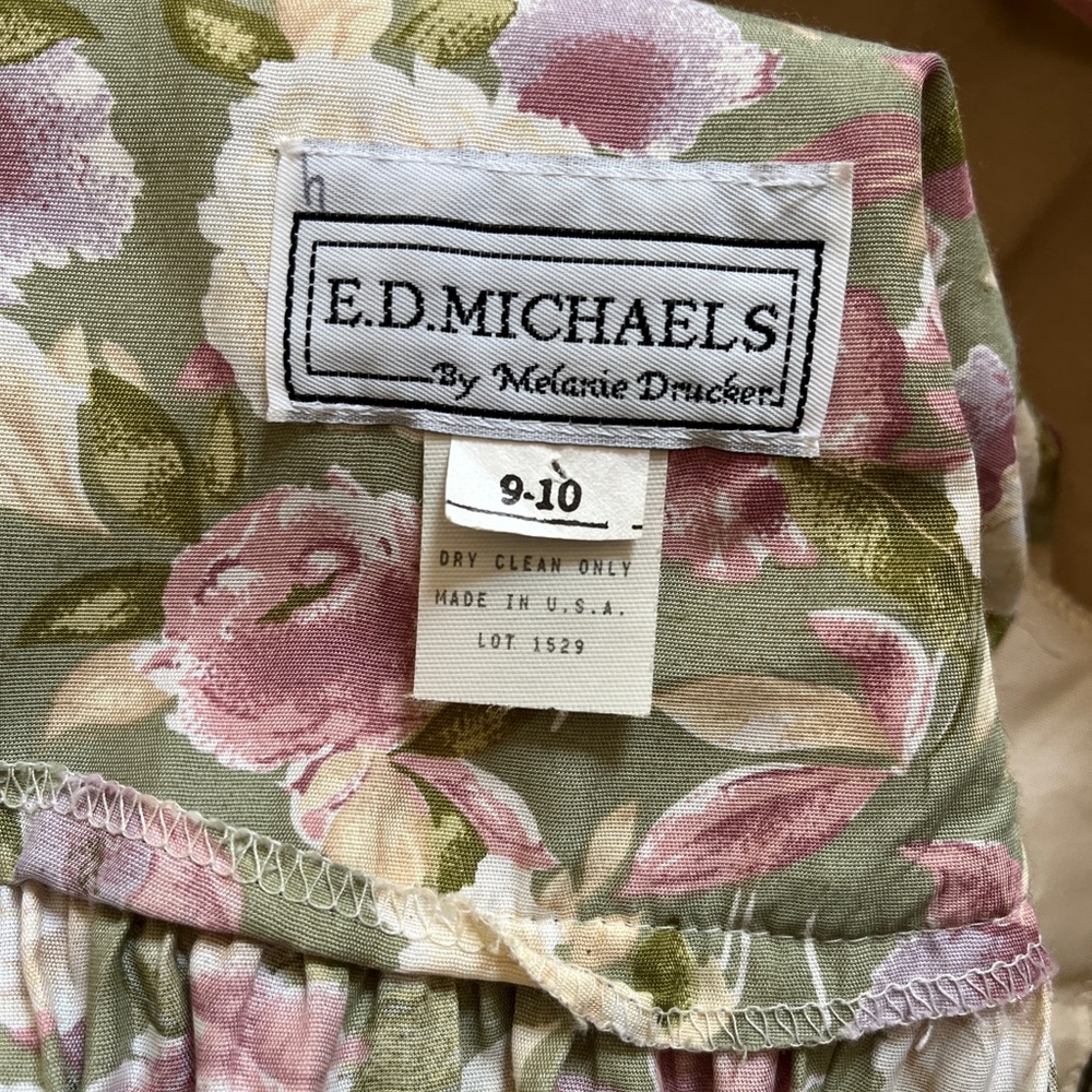 Vintage Floral Ed Michaels dress